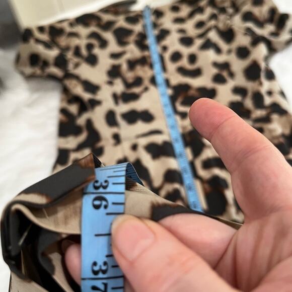 NEW Banana Republic Mad Men Tailored Career Classic Leopard Sheath Dress 2P NWT - Picture 16 of 16